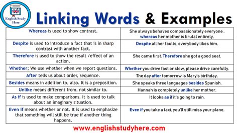 joining words definition and examples