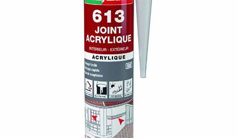 Joint Acrylique Gris Silicone D'étanchéité Sol AXTON, Foncé, 280 Ml