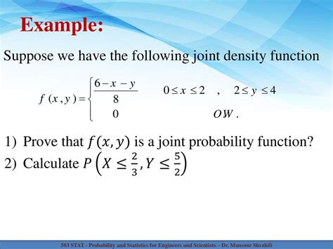joint density function calculator