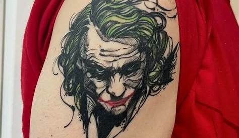 Joker Face Small Tattoo Designs,ideas And Meanings