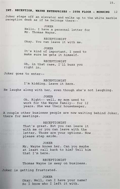 joker 2019 movie script