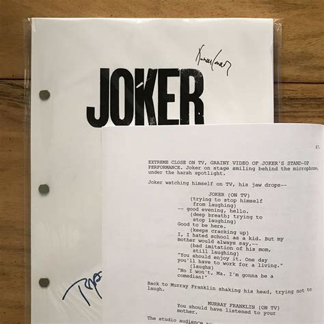 joker 2019 script