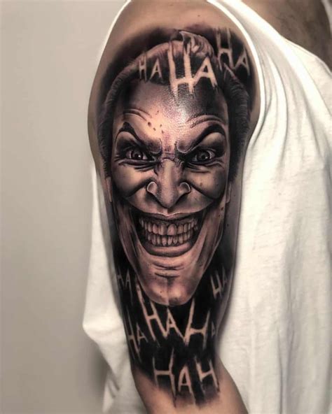 joker face tattoo images