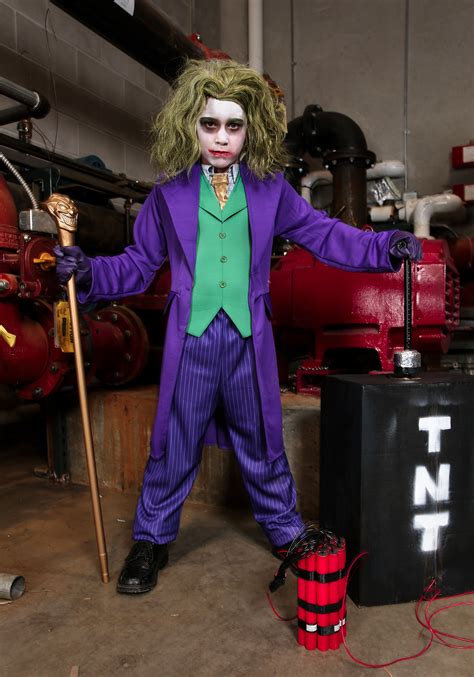 joker halloween kid boy costume