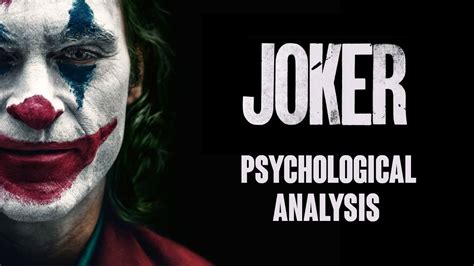 joker movie psychological analysis