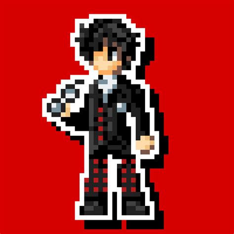 joker persona 5 pixel art