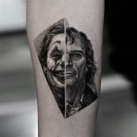 joker tattoo on black skin