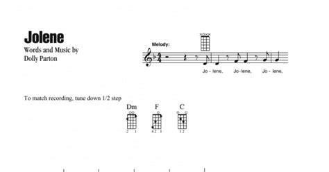 Jolene Mandolin Chords