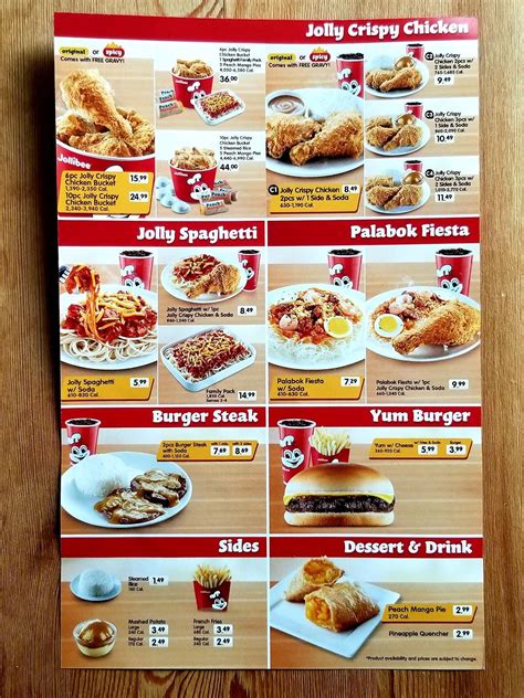 jollibee menu
