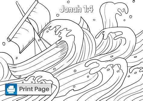 Jonah Printable Coloring Pages And Scriptures