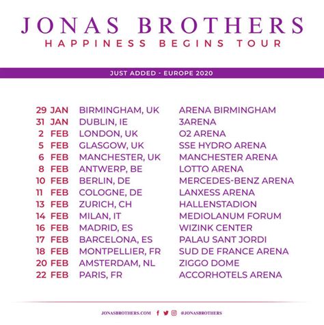 jonas brothers concert song list