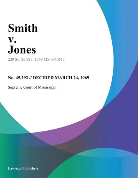 jones vs smith case