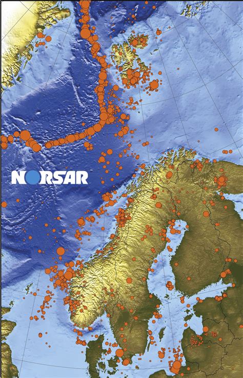 jordskjelv norge kart