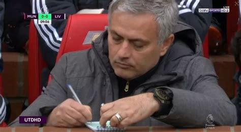 jose mourinho notepad