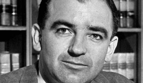 Senator Joseph McCarthy is shown here as he made one of his most