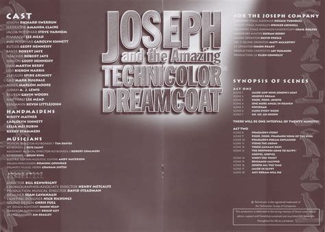 joseph uk tour script pdf