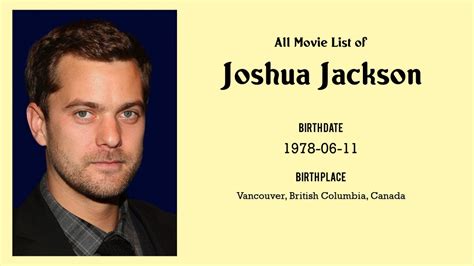 joshua jackson movies list