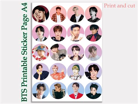 Journal Stickers Bts