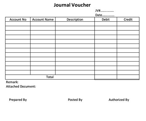 journal voucher meaning in accounting
