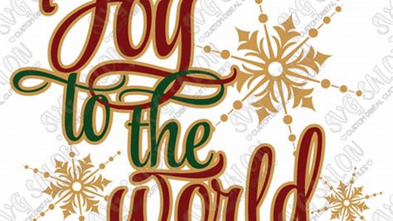 Celebrate Christmas with Joy to the World Free Clip Art