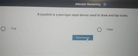 joystick is an input device true or false