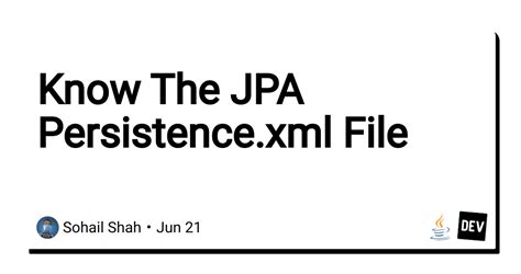 jpa persistence.xml