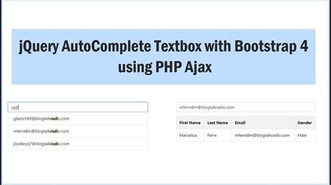Jquery Autocomplete Ajax Bootstrap