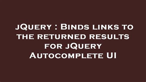 Jquery Autocomplete Max Results