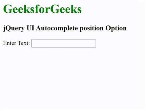 Jquery Autocomplete Position