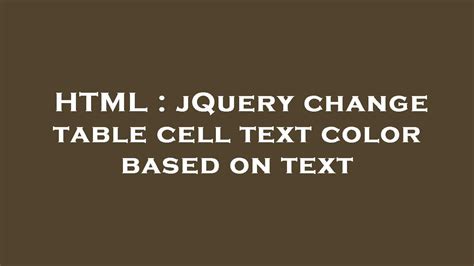 Jquery Change Table Th Text