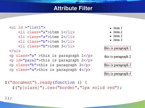 Jquery Filter Attribute
