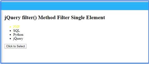 Jquery Filter Syntax