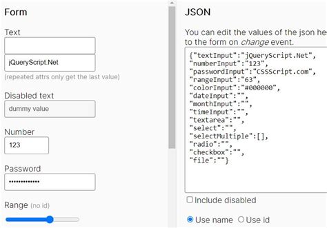 Jquery Form Slider Plugin