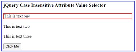 Jquery Match Case Insensitive