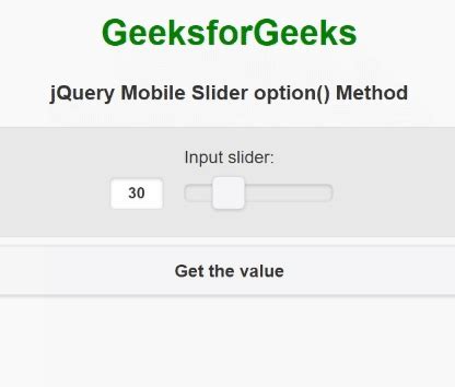 Jquery Mobile Slider Set Value