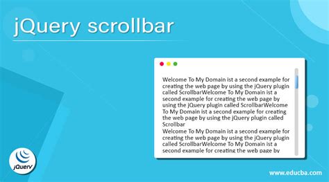 Jquery Scroll Bar