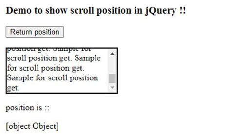Jquery Set Scroll Position Of Div