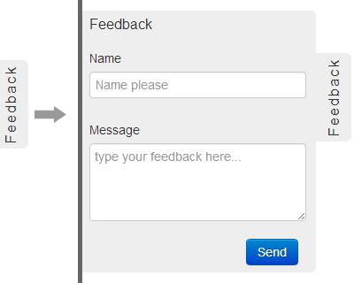 Jquery Sidebar Feedback Form