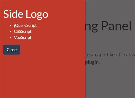 Jquery Sliding Panel