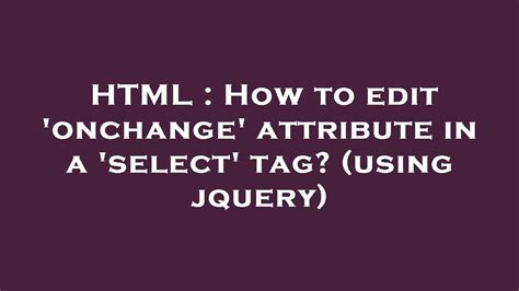Jquery Tag With Attribute