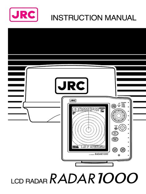 jrc 1000 radar manual