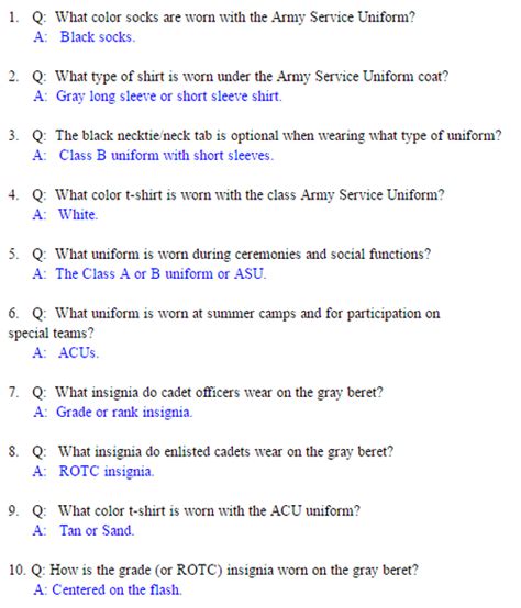 Jrotc Questions And Answers