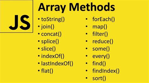 js array methods examples