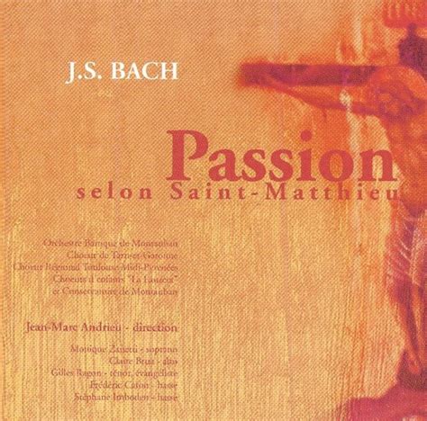 js bach passion selon saint matthieu