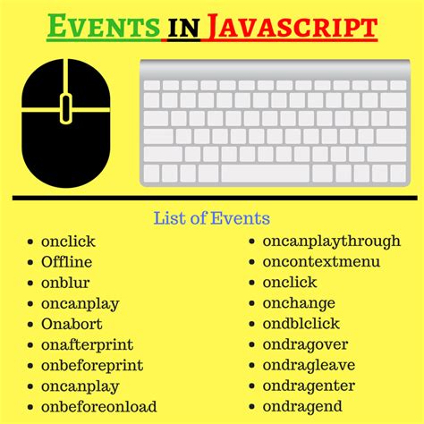 js events with examples