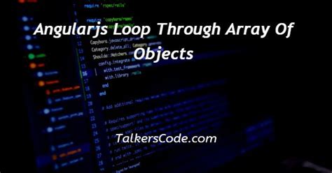 js for loop array of objects