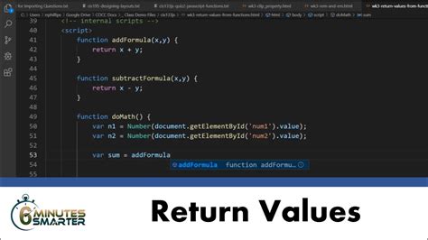 js function with return value