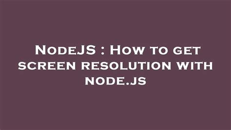 Js Get Screen Resolution