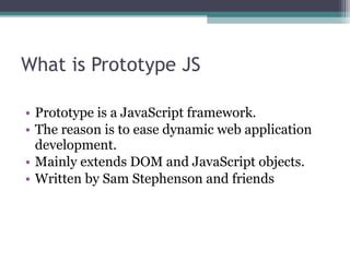 Js Prototype Framework