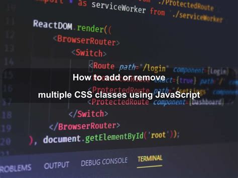 Js Remove Multiple Classes